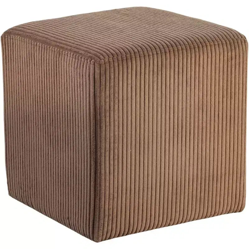 Meridian Furniture,Roy Microsuede Fabric Ottoman/Stool