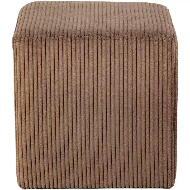 Meridian Furniture,Roy Microsuede Fabric Ottoman/Stool