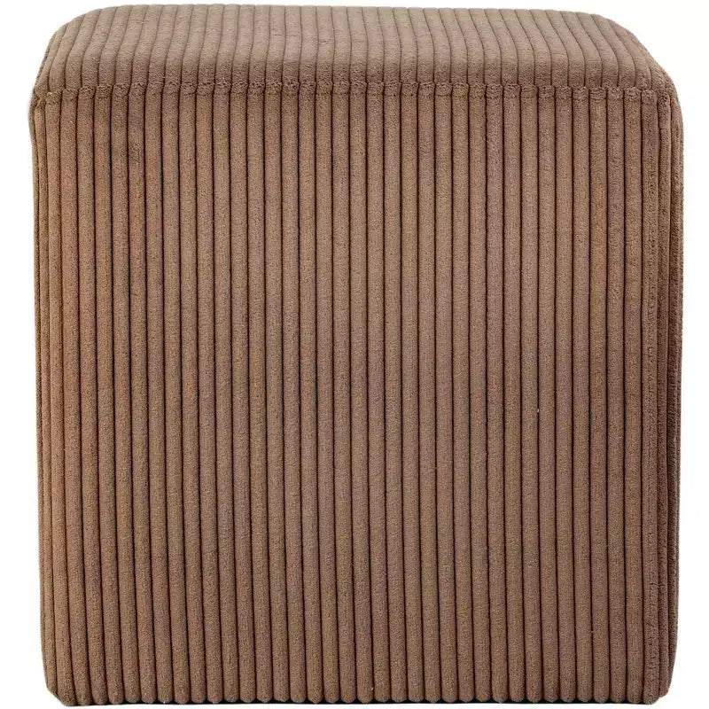 Meridian Furniture,Roy Microsuede Fabric Ottoman/Stool