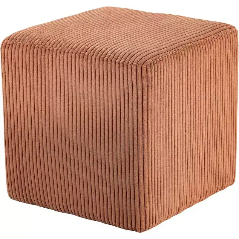 Meridian Furniture,Roy Microsuede Fabric Ottoman/Stool