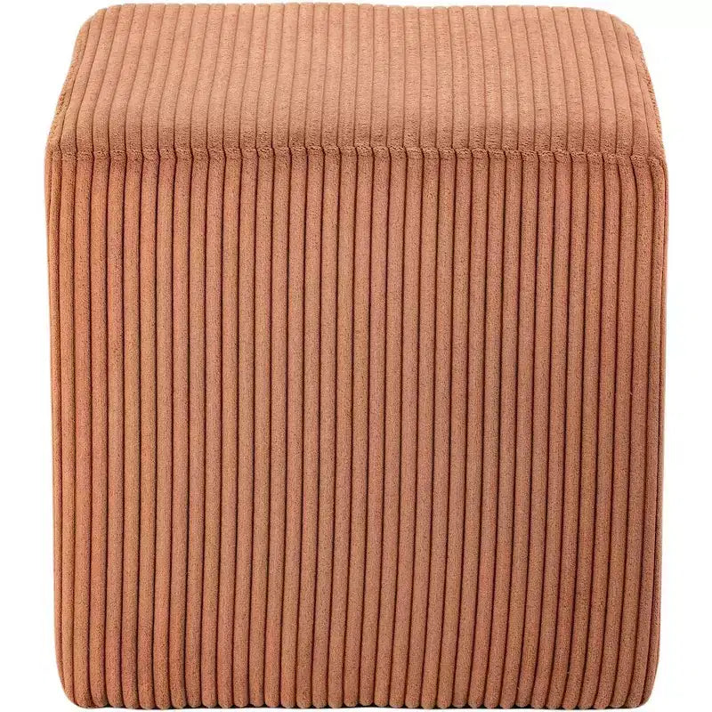 Meridian Furniture,Roy Microsuede Fabric Ottoman/Stool