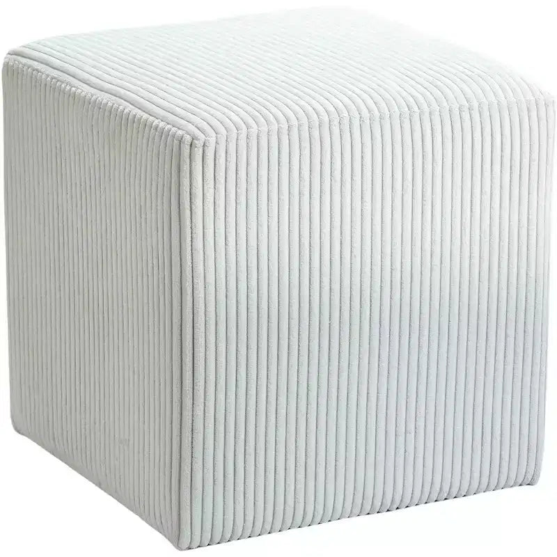 Meridian Furniture,Roy Microsuede Fabric Ottoman/Stool