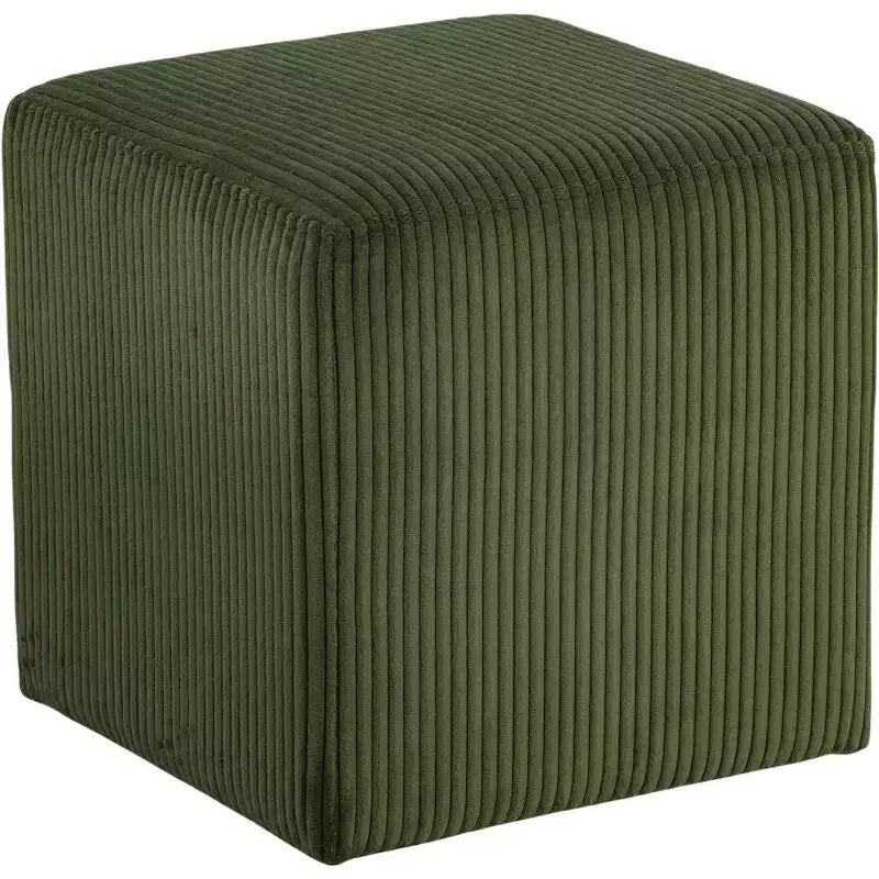 Meridian Furniture,Roy Microsuede Fabric Ottoman/Stool