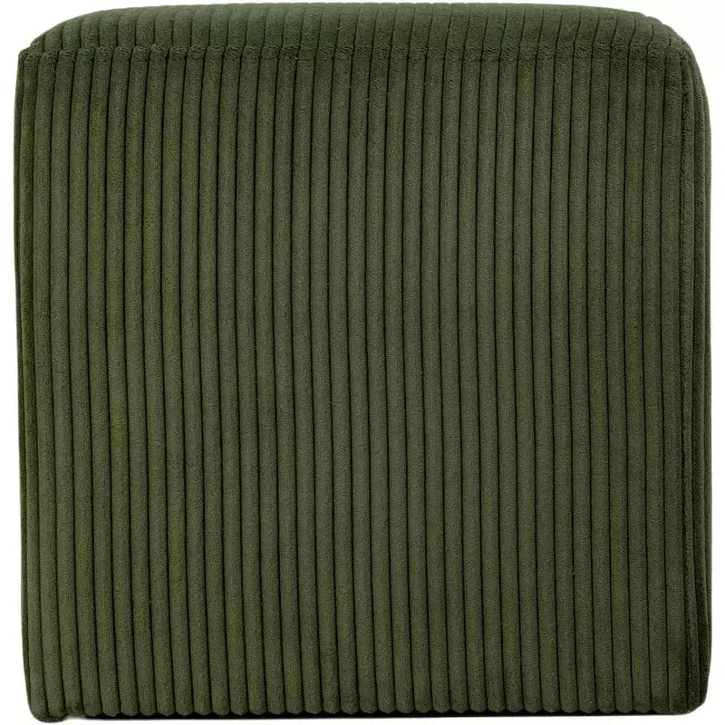 Meridian Furniture,Roy Microsuede Fabric Ottoman/Stool