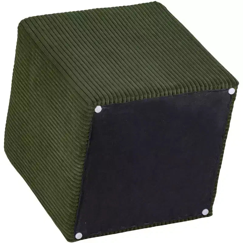 Meridian Furniture,Roy Microsuede Fabric Ottoman/Stool