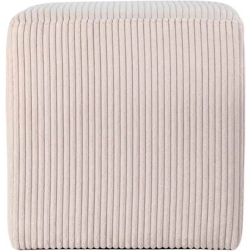Meridian Furniture,Roy Microsuede Fabric Ottoman/Stool
