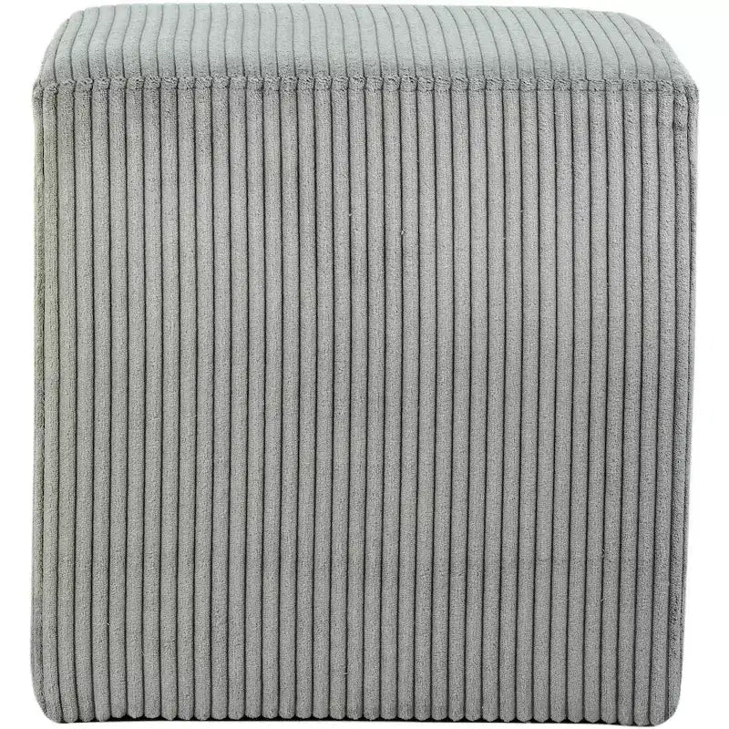 Meridian Furniture,Roy Microsuede Fabric Ottoman/Stool