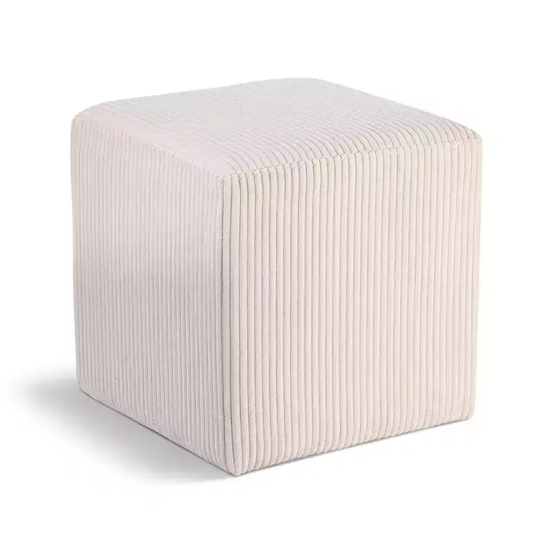 Meridian Furniture,Roy Microsuede Fabric Ottoman/Stool