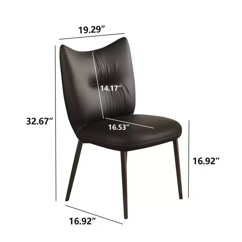 Gaoyangjiaju 19.29 in. Modern Microfiber Leather Dining Chair