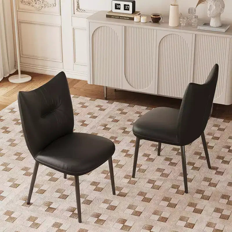 Gaoyangjiaju 19.29 in. Modern Microfiber Leather Dining Chair