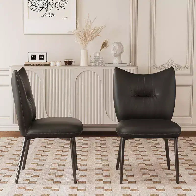 Gaoyangjiaju 19.29 in. Modern Microfiber Leather Dining Chair