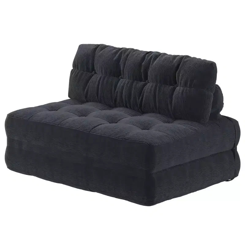 Folding Sofa Bed, Floor Folding Couch with Pillow Corduroy