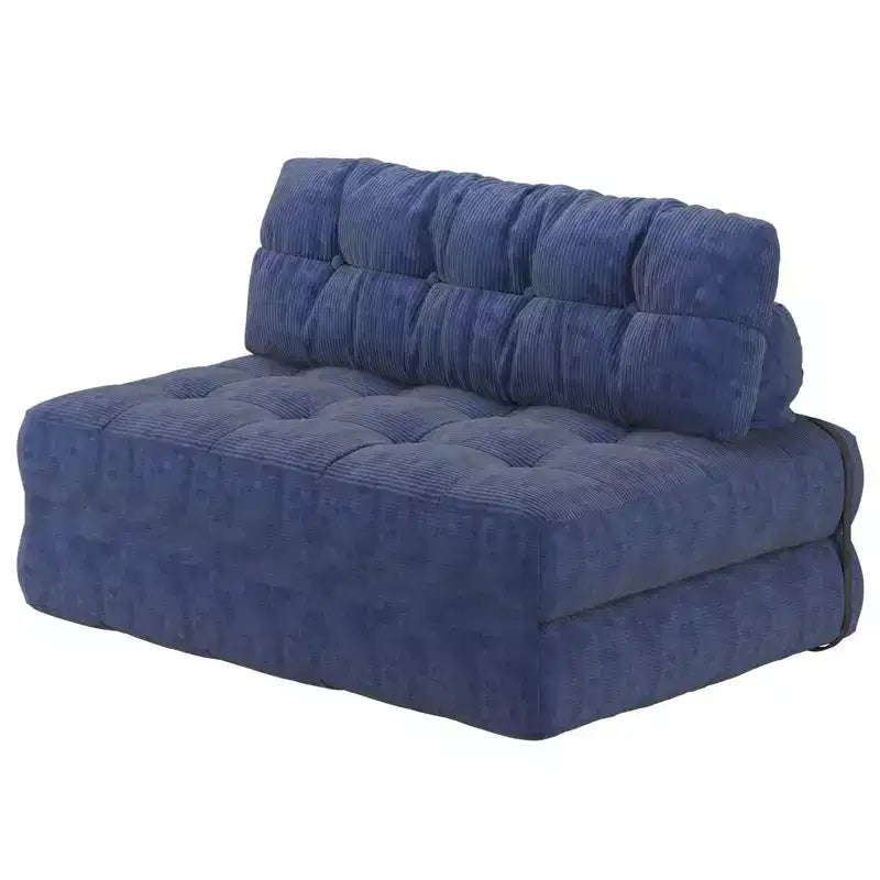Folding Sofa Bed, Floor Folding Couch with Pillow Corduroy