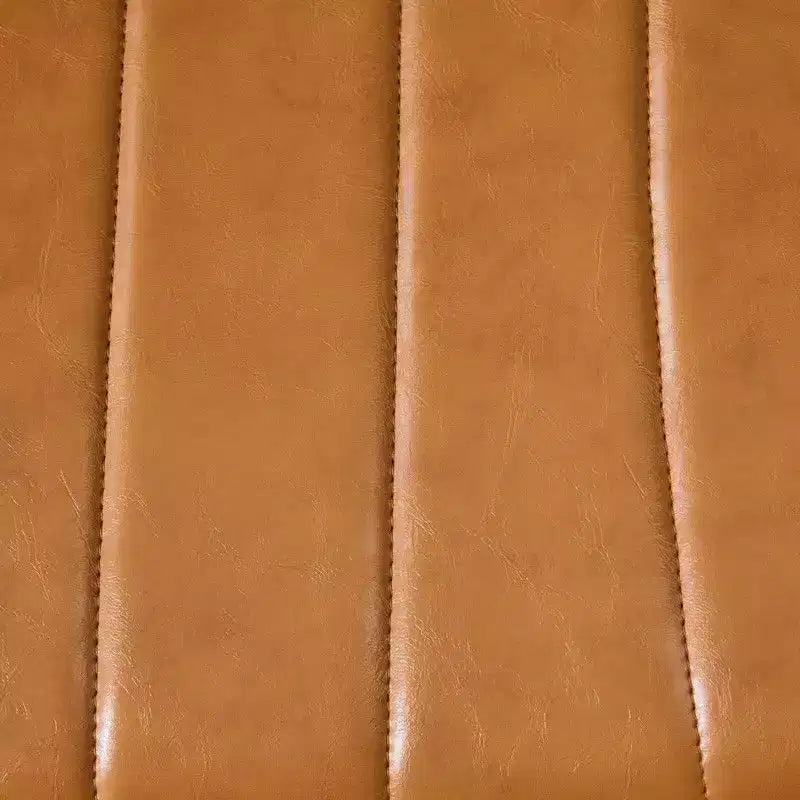 Karl Home | Oil-Waxed Leather Swivel Chair With Flip-Up Armrests