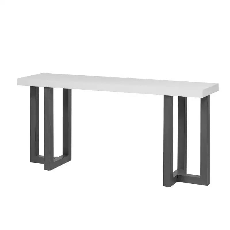 Okak 63IN Minimalism Console Table with Solid Wood Legs, Elegent Entryway Table with Thick Tabletop, Hallway Table for Living Room, Bedroom