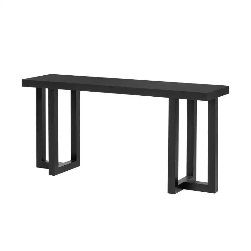 Okak 63IN Minimalism Console Table with Solid Wood Legs, Elegent Entryway Table with Thick Tabletop, Hallway Table for Living Room, Bedroom