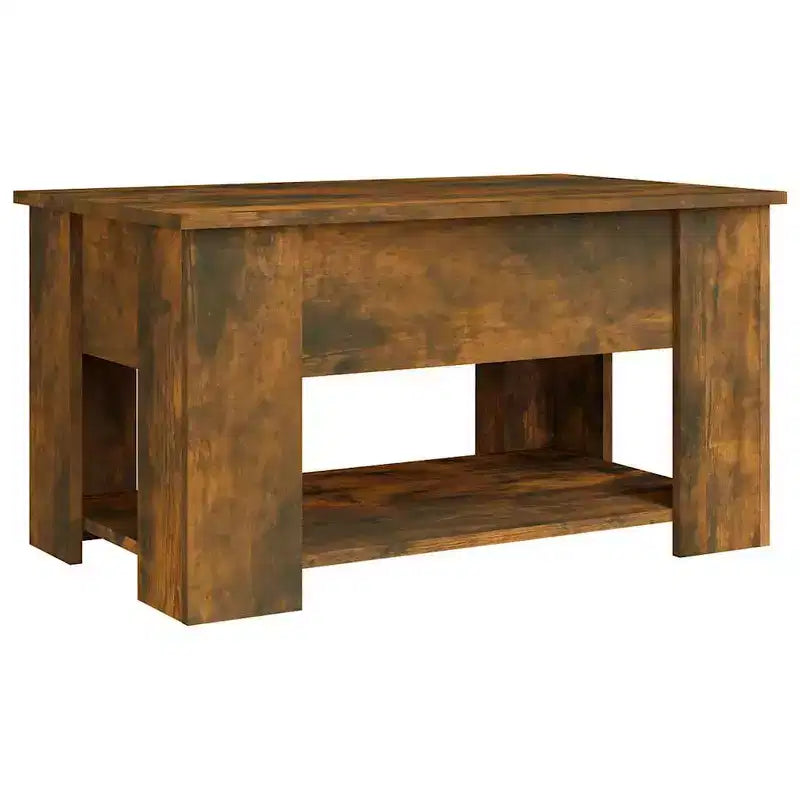 Coffee Table Smoked oak Engineered wood 31.1 x 19.3 x 16.1 in