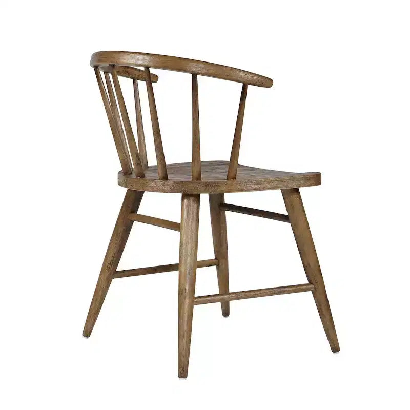 Jofran,Fitz Traditional Solid Wood Curved Back Spindle Dining Chair (Set of 2)