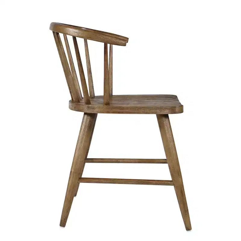 Jofran,Fitz Traditional Solid Wood Curved Back Spindle Dining Chair (Set of 2)