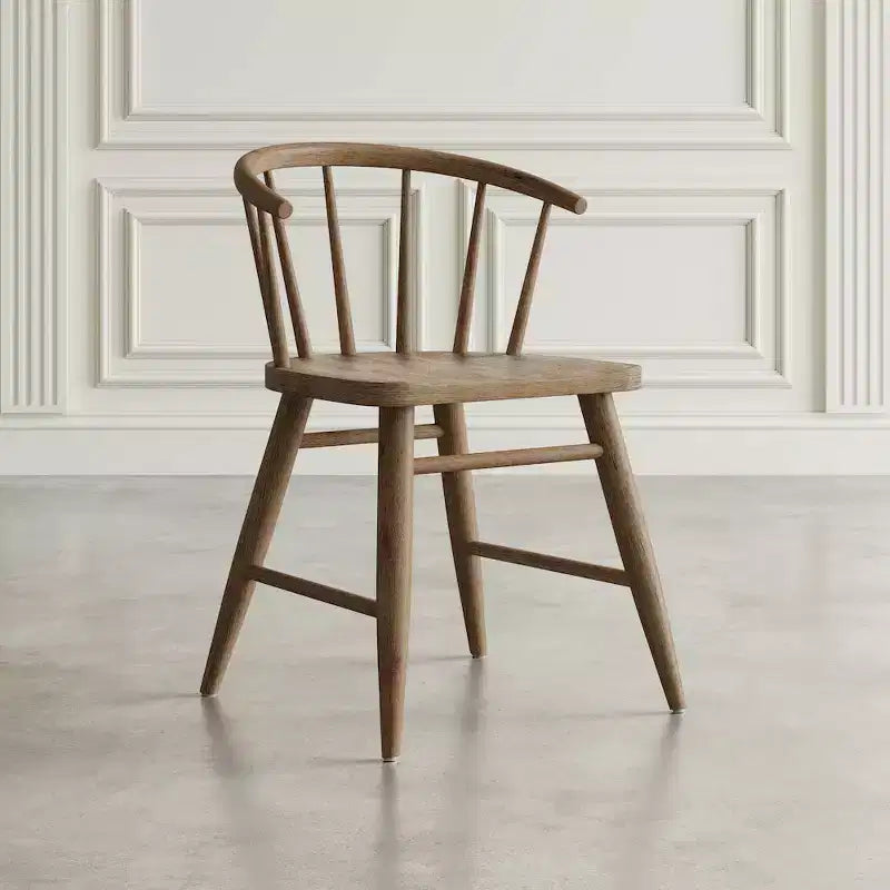 Jofran,Fitz Traditional Solid Wood Curved Back Spindle Dining Chair (Set of 2)