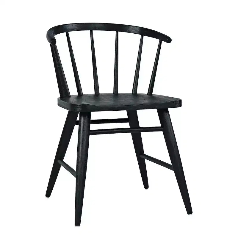 Jofran,Fitz Traditional Solid Wood Curved Back Spindle Dining Chair (Set of 2)