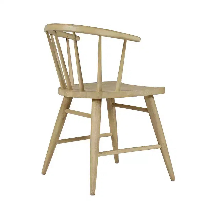 Jofran,Fitz Traditional Solid Wood Curved Back Spindle Dining Chair (Set of 2)