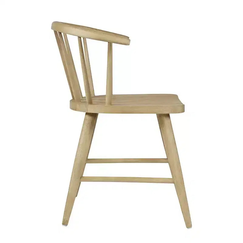 Jofran,Fitz Traditional Solid Wood Curved Back Spindle Dining Chair (Set of 2)