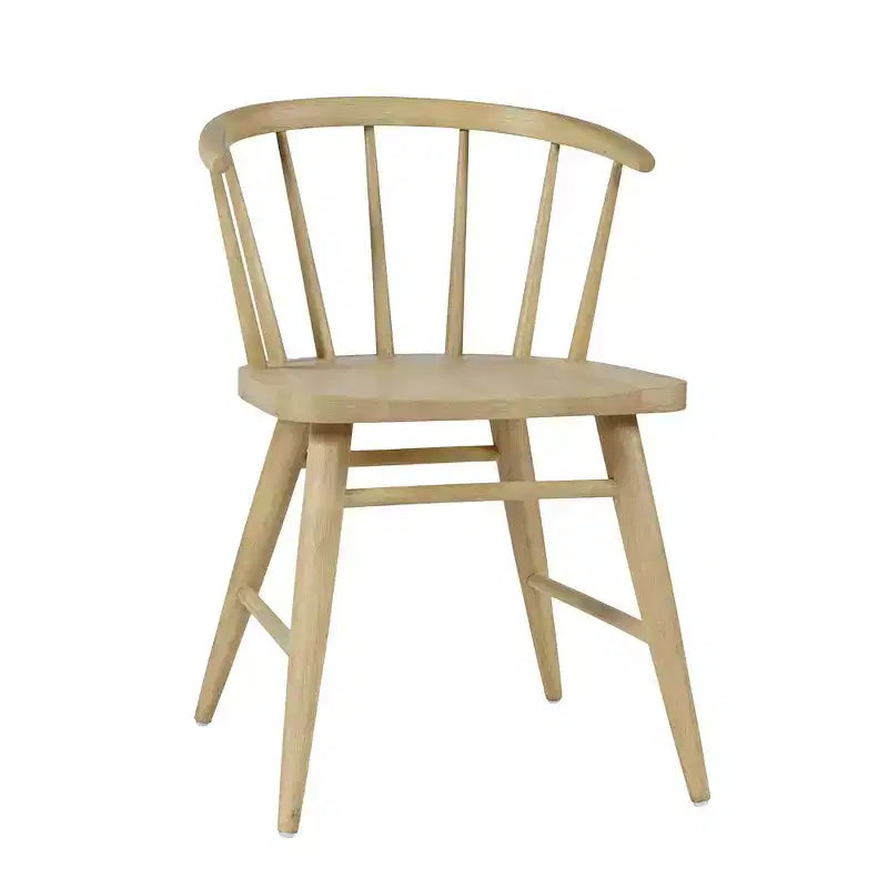 Jofran,Fitz Traditional Solid Wood Curved Back Spindle Dining Chair (Set of 2)