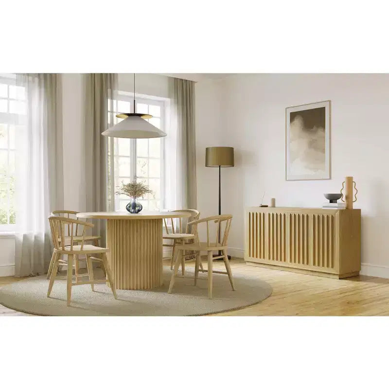 Jofran,Fitz Traditional Solid Wood Curved Back Spindle Dining Chair (Set of 2)