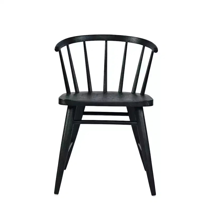 Jofran,Fitz Traditional Solid Wood Curved Back Spindle Dining Chair (Set of 2)