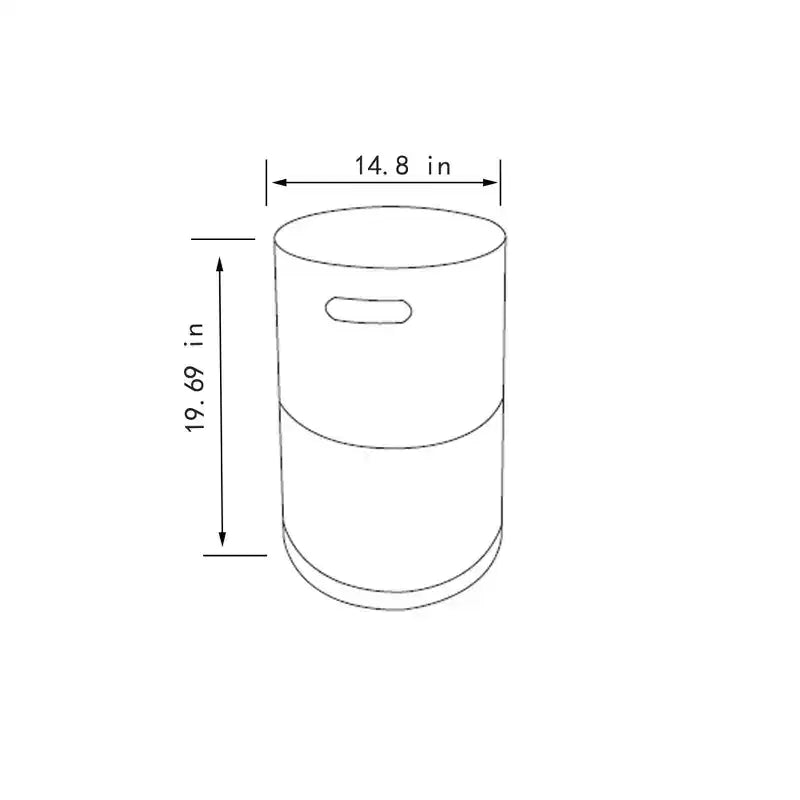 Steel Propane Tank Cover Round Tank Holder Hide-away Side Table