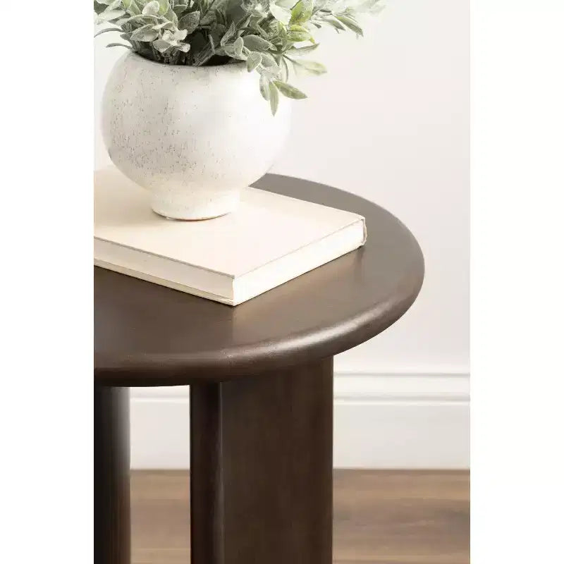 Kate and Laurel Erys Wood Side Table