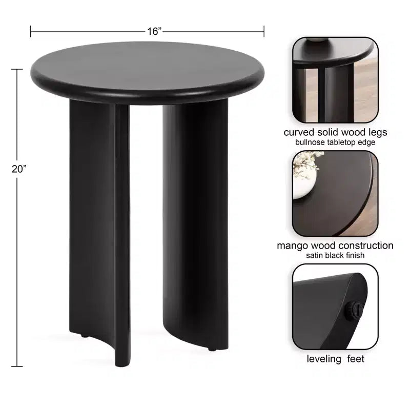 Kate and Laurel Erys Wood Side Table