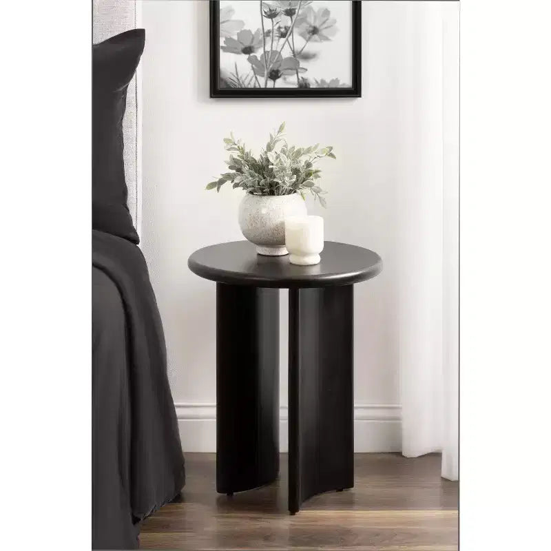 Kate and Laurel Erys Wood Side Table
