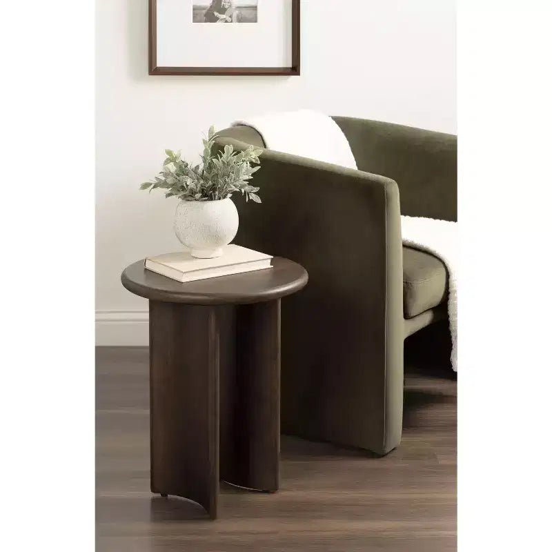 Kate and Laurel Erys Wood Side Table