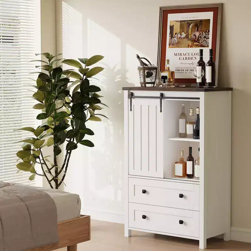 5-Drawer Dresser, Modern Wooden Bedroom Chest of Drawers With Storage Drawers, Farmhouse Style TV Stand for Living Room, Bedroom, Hallway