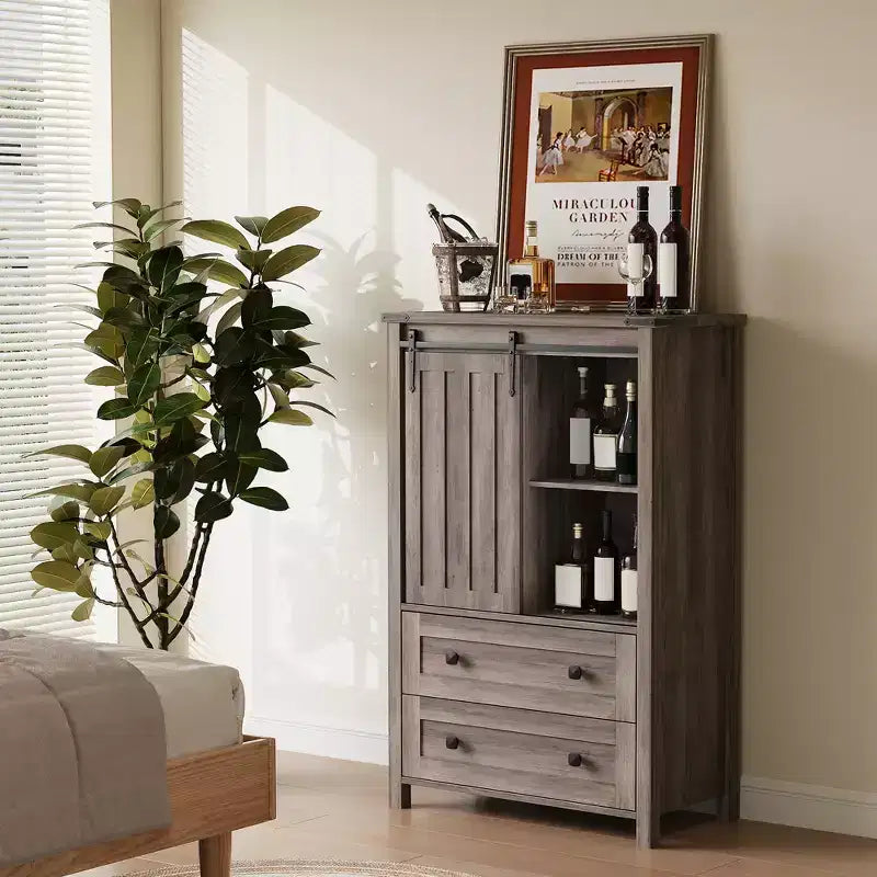 5-Drawer Dresser, Modern Wooden Bedroom Chest of Drawers With Storage Drawers, Farmhouse Style TV Stand for Living Room, Bedroom, Hallway