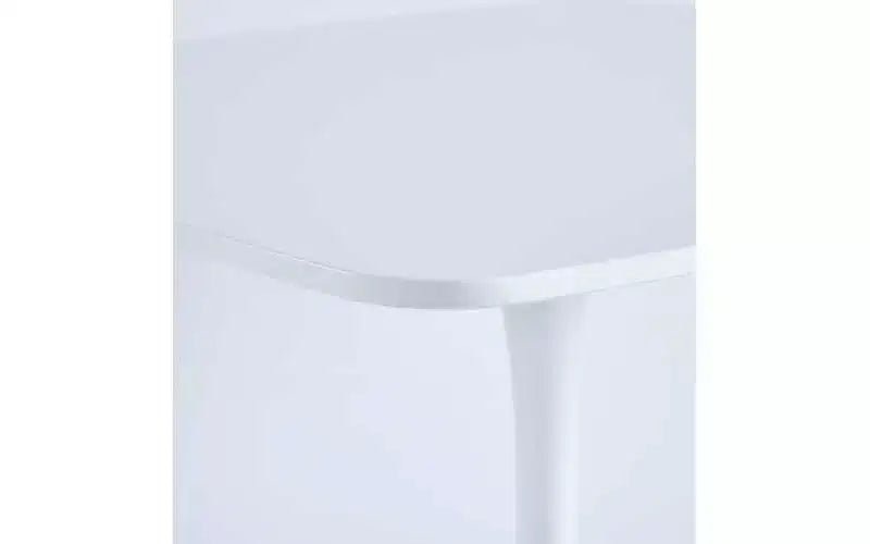 Homy Casa 23.62 Square Pedestal Dining Table  Modern Caf or Dining Table for Compact Spaces