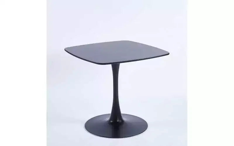Homy Casa 23.62 Square Pedestal Dining Table  Modern Caf or Dining Table for Compact Spaces