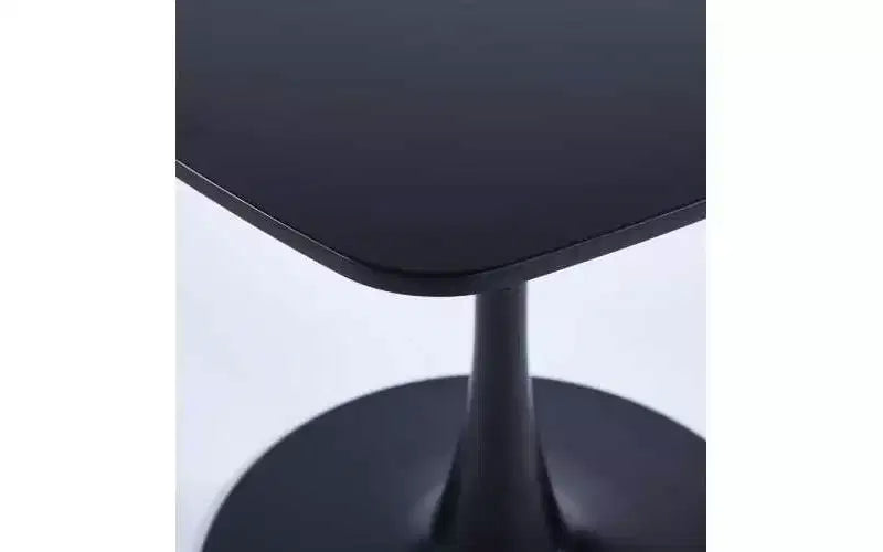Homy Casa 23.62 Square Pedestal Dining Table  Modern Caf or Dining Table for Compact Spaces