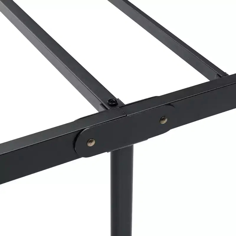 King-size bed frame with headboard, premium metal platform bed featuring steel slats, silent operation, easy assembly, no box springs required.