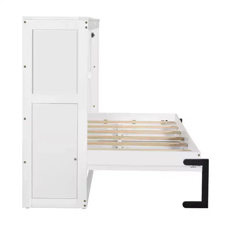 Murphy Bed Wall Bed with Bookshelf, Cabinet Bed Folding Wall Bed for Guest Room Office