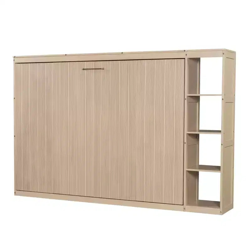 Murphy Bed Wall Bed with Bookshelf, Cabinet Bed Folding Wall Bed for Guest Room Office