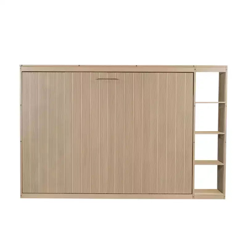 Murphy Bed Wall Bed with Bookshelf, Cabinet Bed Folding Wall Bed for Guest Room Office