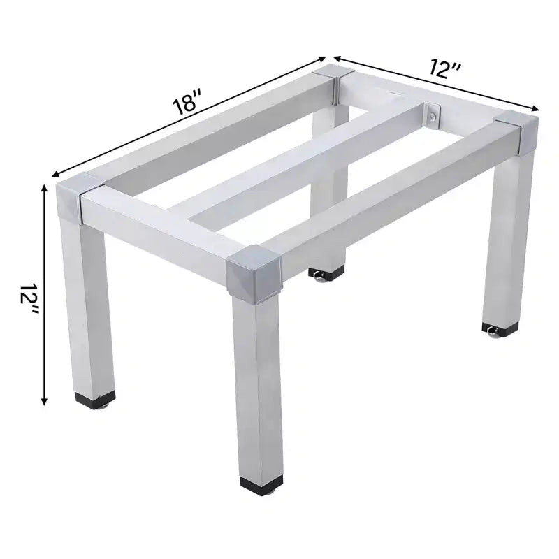 Aluminum Dunnage Rack 1000 Lbs Capacity - Heavy Duty Commercial Storage Rack for Restaurant, Supermarket, Kitchen