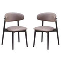 Royal Hampton 23 Inch Side Dining Chair Set of 2, Turned Legs, Gray Fabric, Black