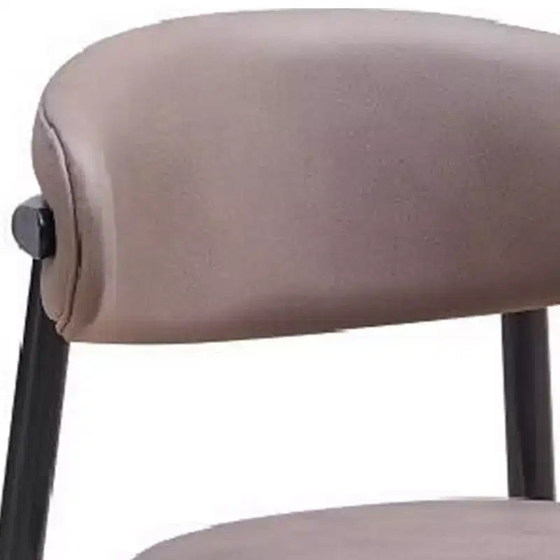 Royal Hampton 23 Inch Side Dining Chair Set of 2, Turned Legs, Gray Fabric, Black
