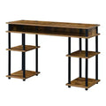 HomeStock 28 in.H Black Color Wood Composite Computer Desks with All Purpose Drawer