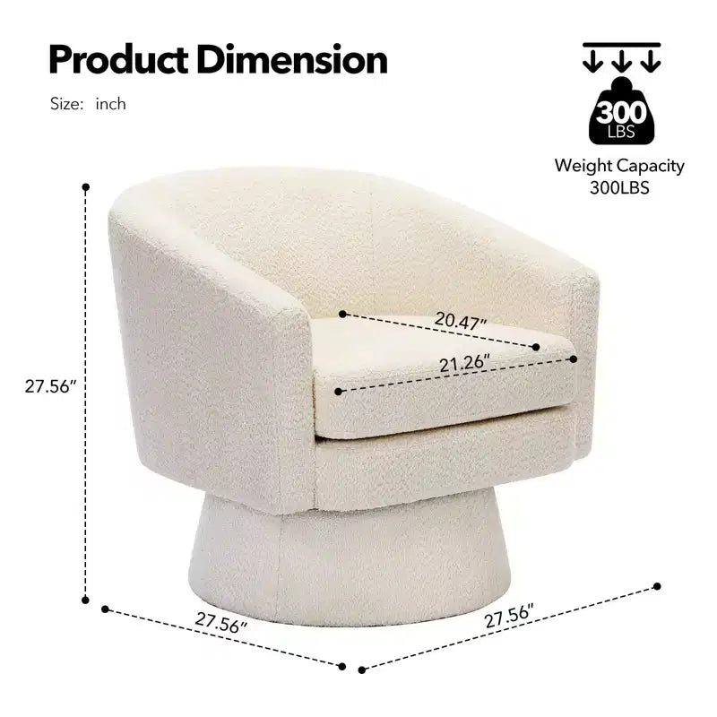 COZONY 28 Velvet Swivel Accent Chair with Ottoman, 360 Rotation, Ergonomic Support, Modern Round Armchair for Living Room, Bedroom