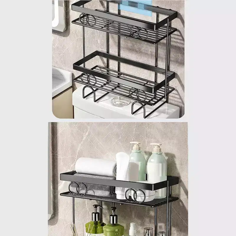 Bathroom Organizer Over Toilet,Over The Toilet Storage Shelf,No Drilling Toilet Shelf Rack and Stand,Space Saver for Small Space,Home Organizer Shelf